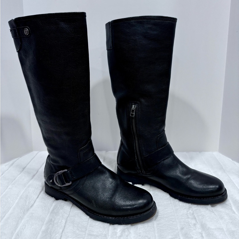 Born Nahuku Black Leather Mid-Calf Boots | Size 8.5 - Picture 1 of 12